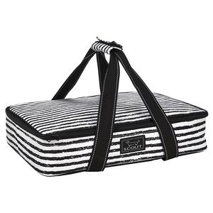 SCOUT Hot Date Thermal Casserole Carrier, For Hot & Cold Dishes, Holds 13" W x 9" D Pan, Water Resistant, Zips Closed, Chalk Back