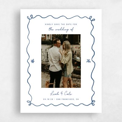 White Wedding Save the Date - Nesso Photo