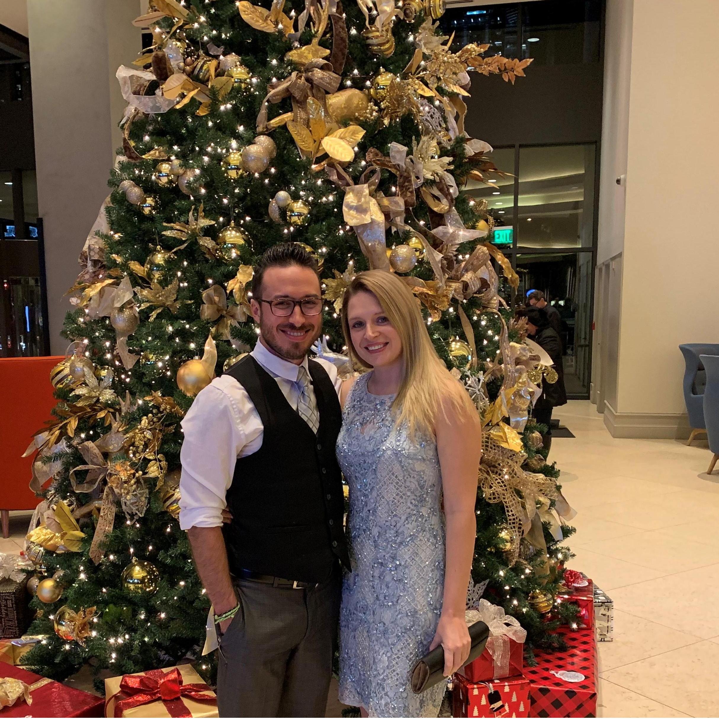 Work Christmas party 2018 and where we officially became a couple