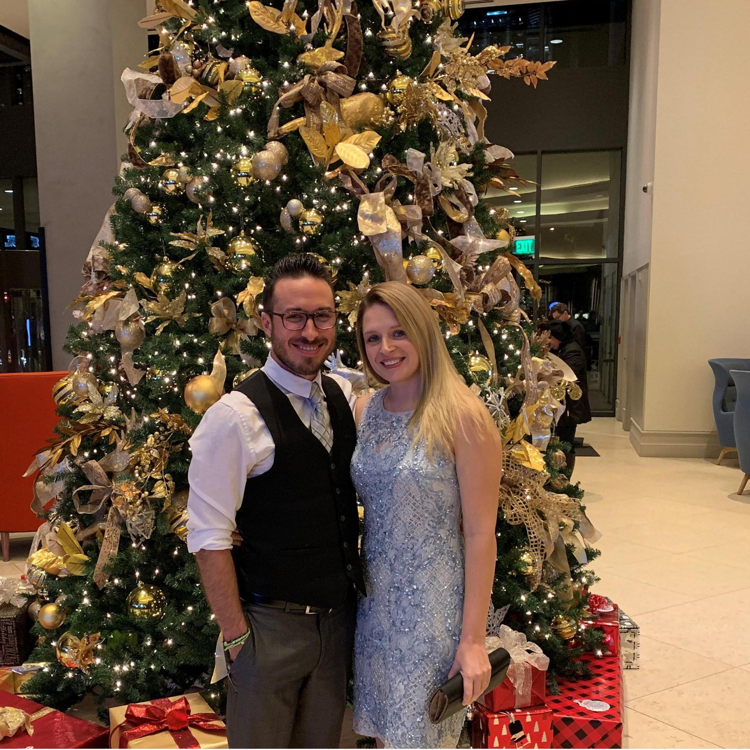 Work Christmas party 2018 and where we officially became a couple