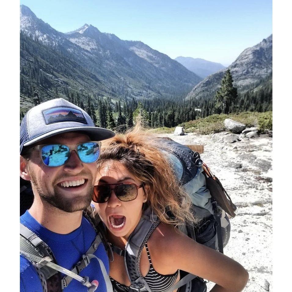 August 2018: Trinity, CA. 13 miles later, we made it to the summit!