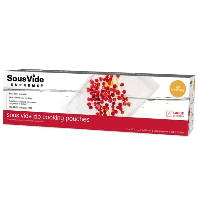 SousVide Supreme™ 25-Pack 1 Gallon Zip Cooking Pouches