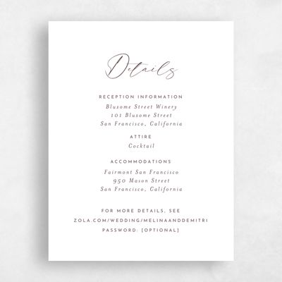 Chocolate, Brown Wedding Enclosure - Crispin