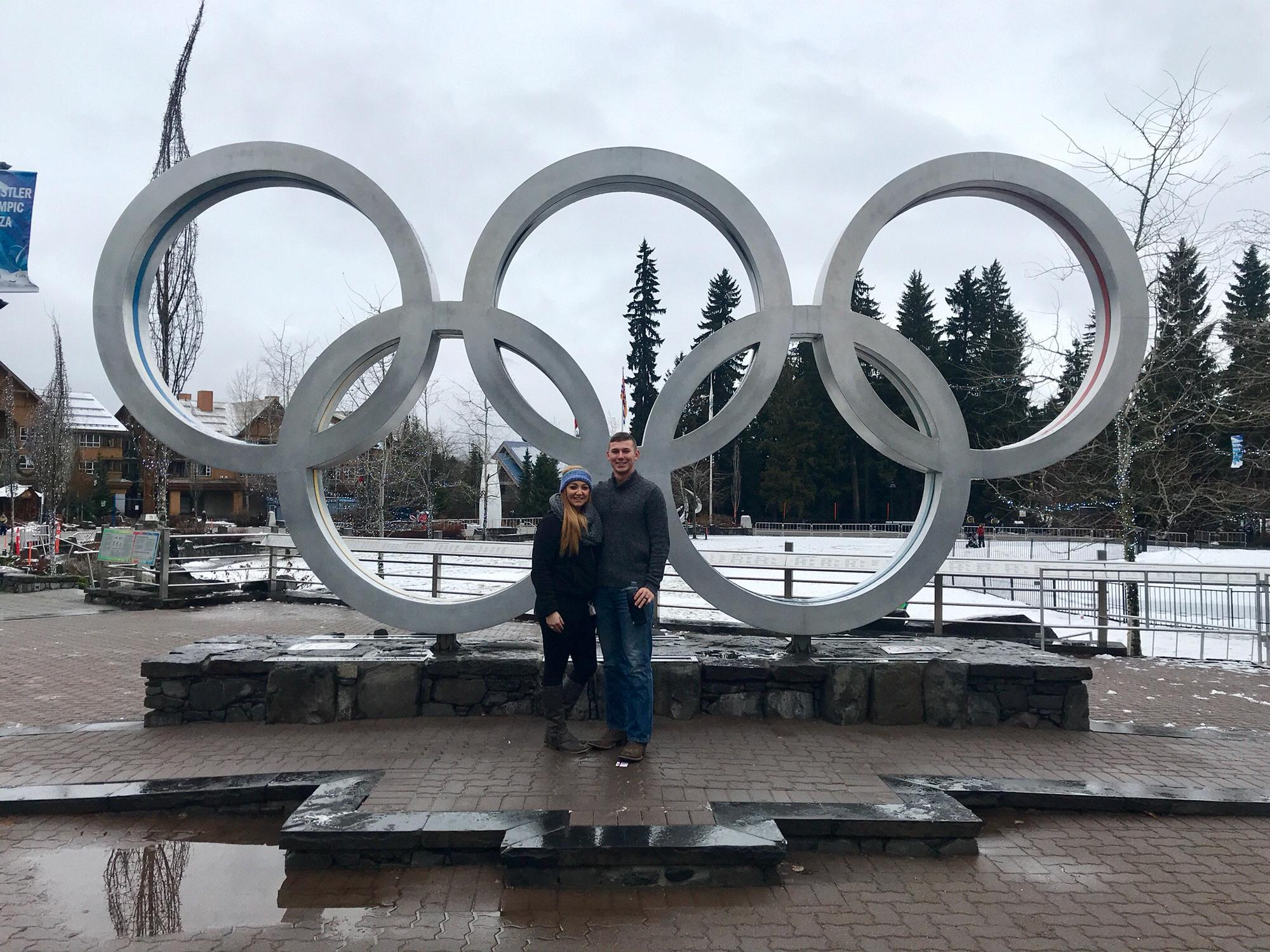 Whistler Olympic Rings in December