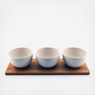 Cook&Co Bamboo 4-Piece Snack Bowl Set