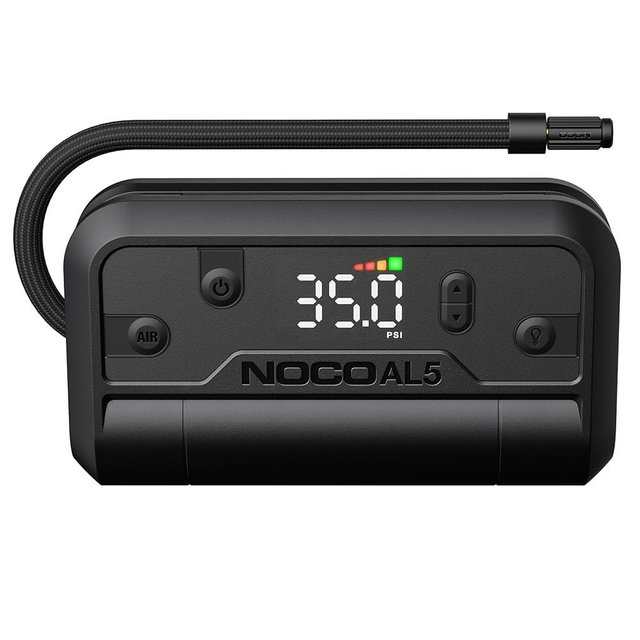 NOCO Air AL5: UltraFast 5A Cordless Tire Inflator – Portable Battery-Powered Air Compressor Pump – 17 SLPM Airflow Inflates 0–40 PSI in 7 Minutes – Digital Gauge + Auto-Shutoff