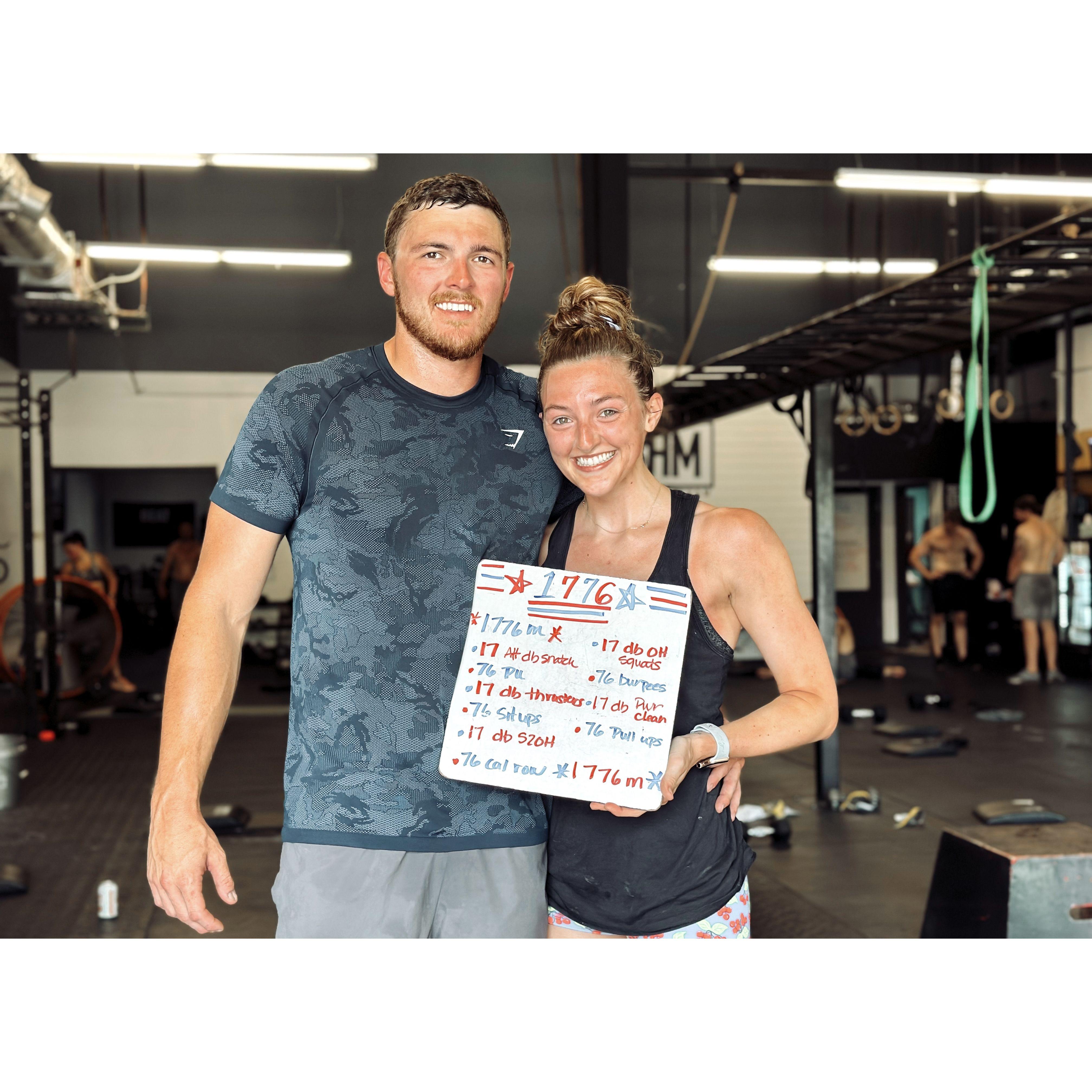 CrossFit became one of our biggest avenues quality time while LC in PA school, shoutout to CrossFit Birmingham!