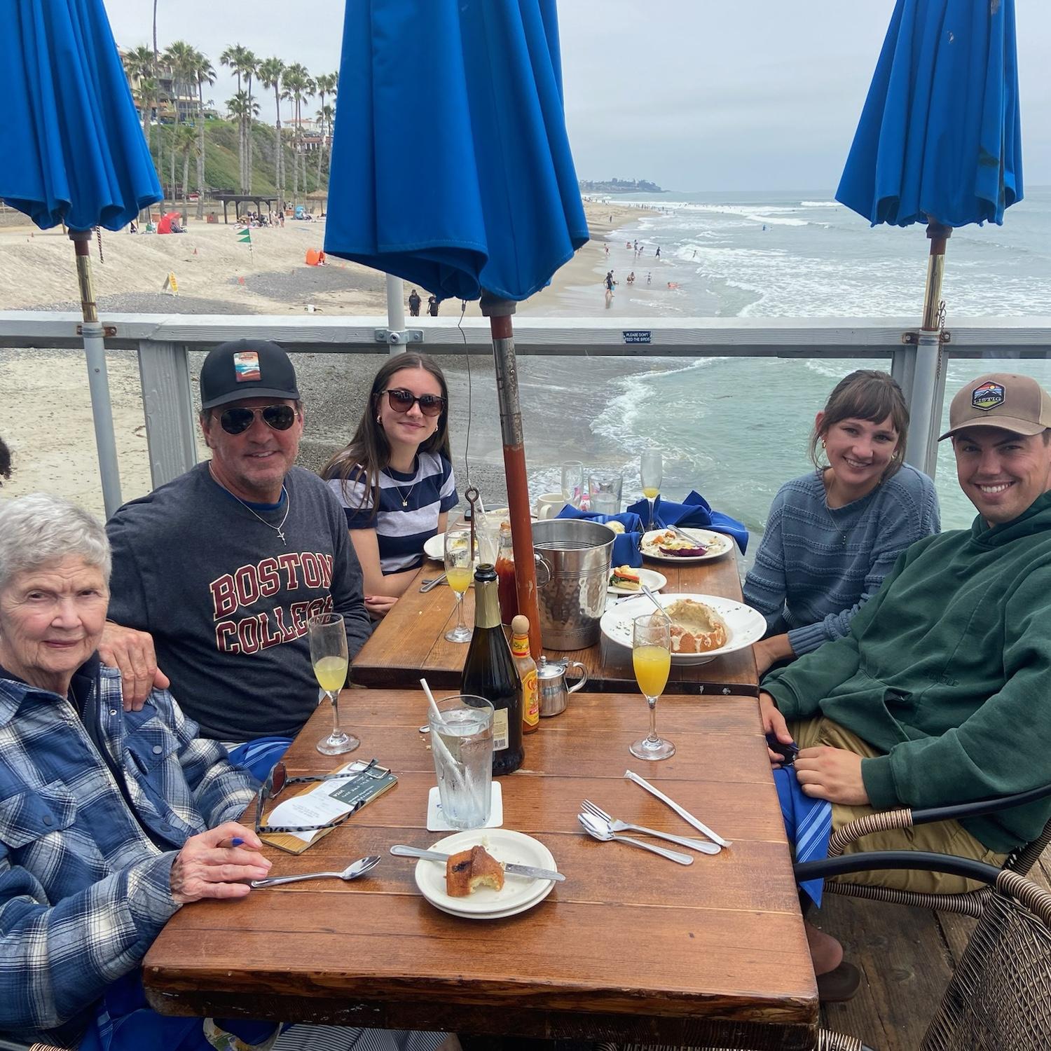 Brunch on the pier with nana!