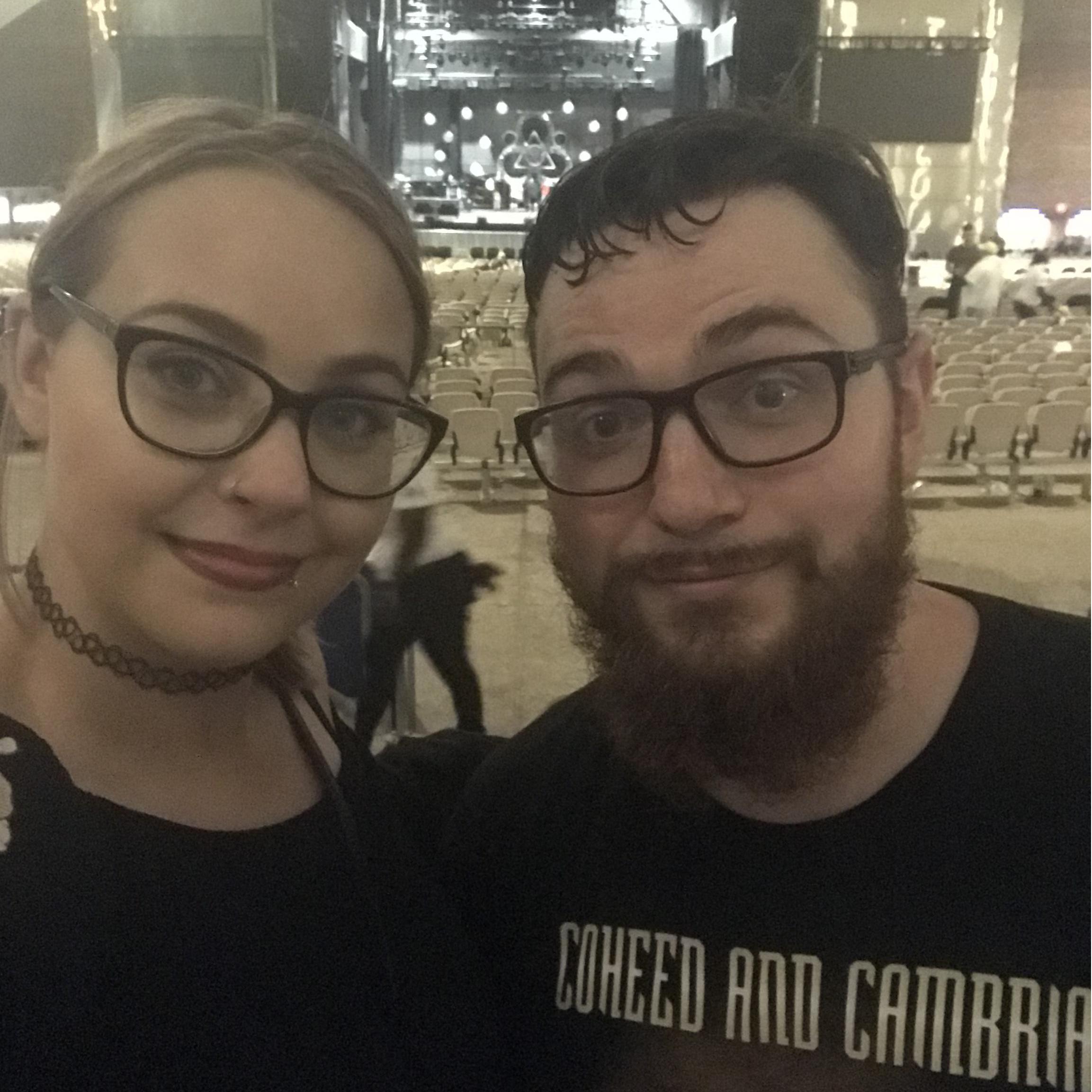 All sweaty after a awesome Coheed concert