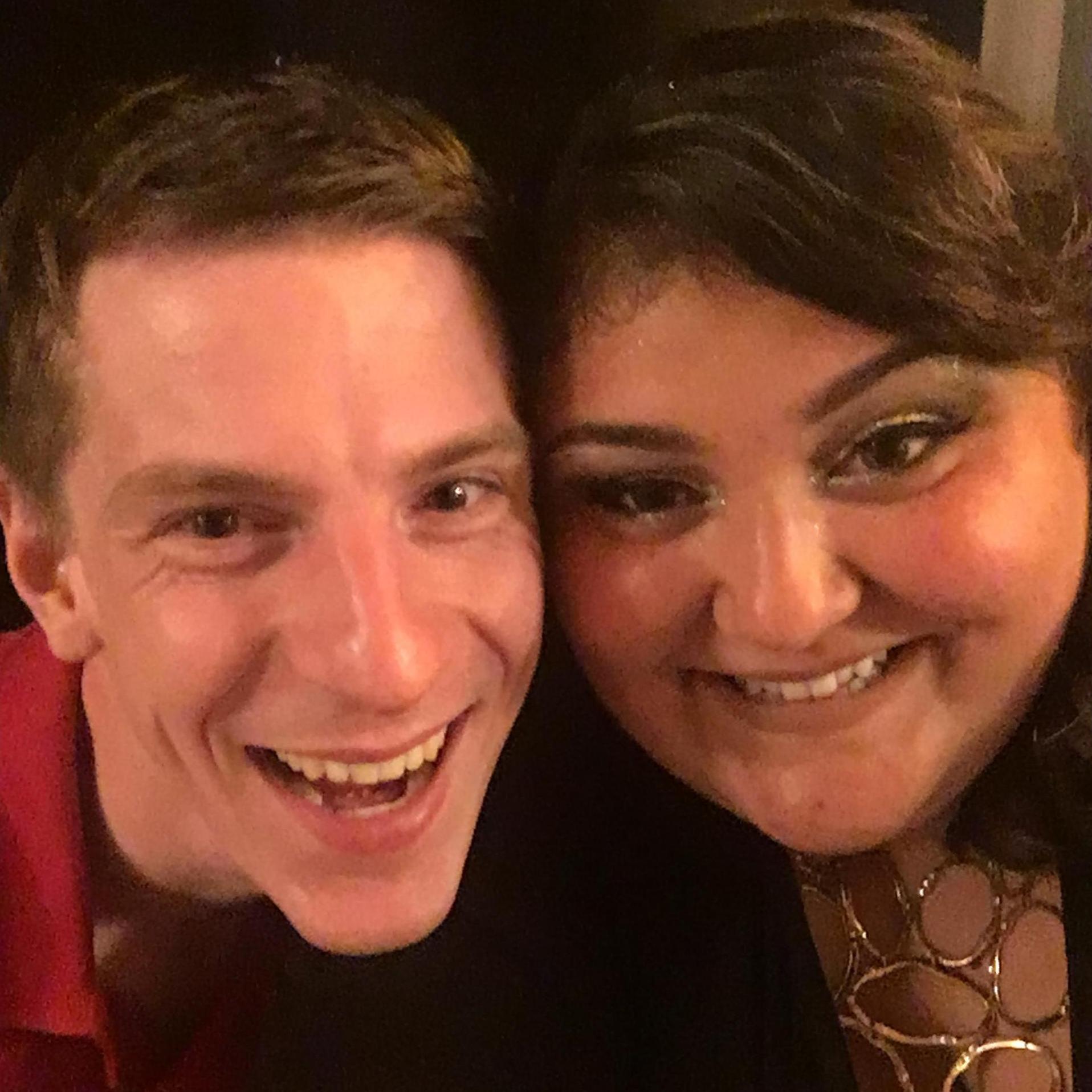 The night we got engaged, after the proposal, and Tom's 30th Birthday.