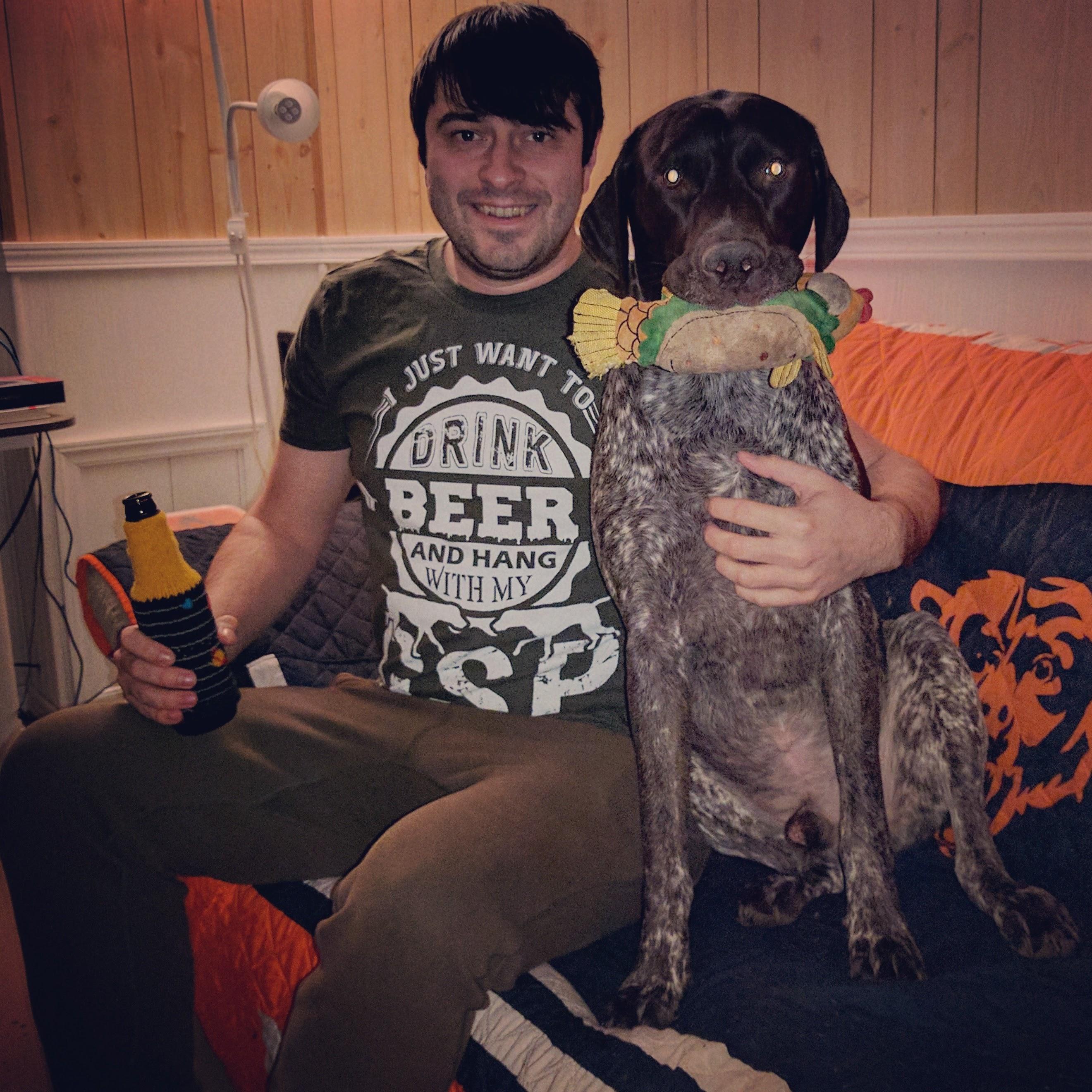 February 2017 - Tim has given into his "Dog Dad" title.