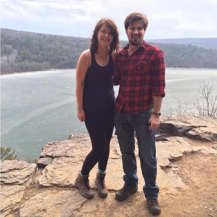 Our first date (that we weren't 100% sure was a date) at Devil's Lake.