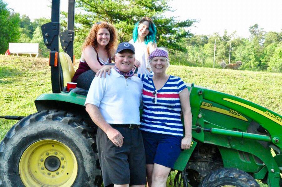 Karen and Keith Camping in TN with Tara and Cheyenne her childhood friend from Washington.