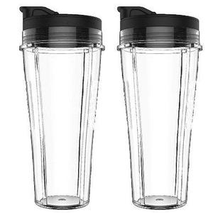 Ninja Two Pack 24 oz. Single-Serve Blender Cups with Spout Lids