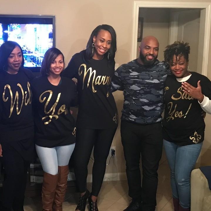 The fabulous ladies who helped put the proposal all together!! I SAID YES!