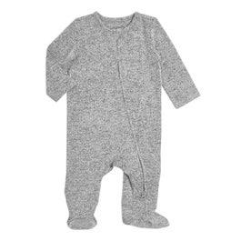 snuggle knit™ newborn footie heather grey