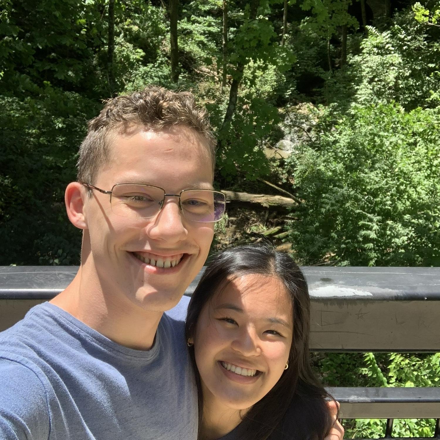 We made it “official” on a walk at Cliff Cave Park on May 27th, 2024!