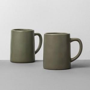 Stoneware Mug Set of 2 - Green - Hearth & Hand™ with Magnolia