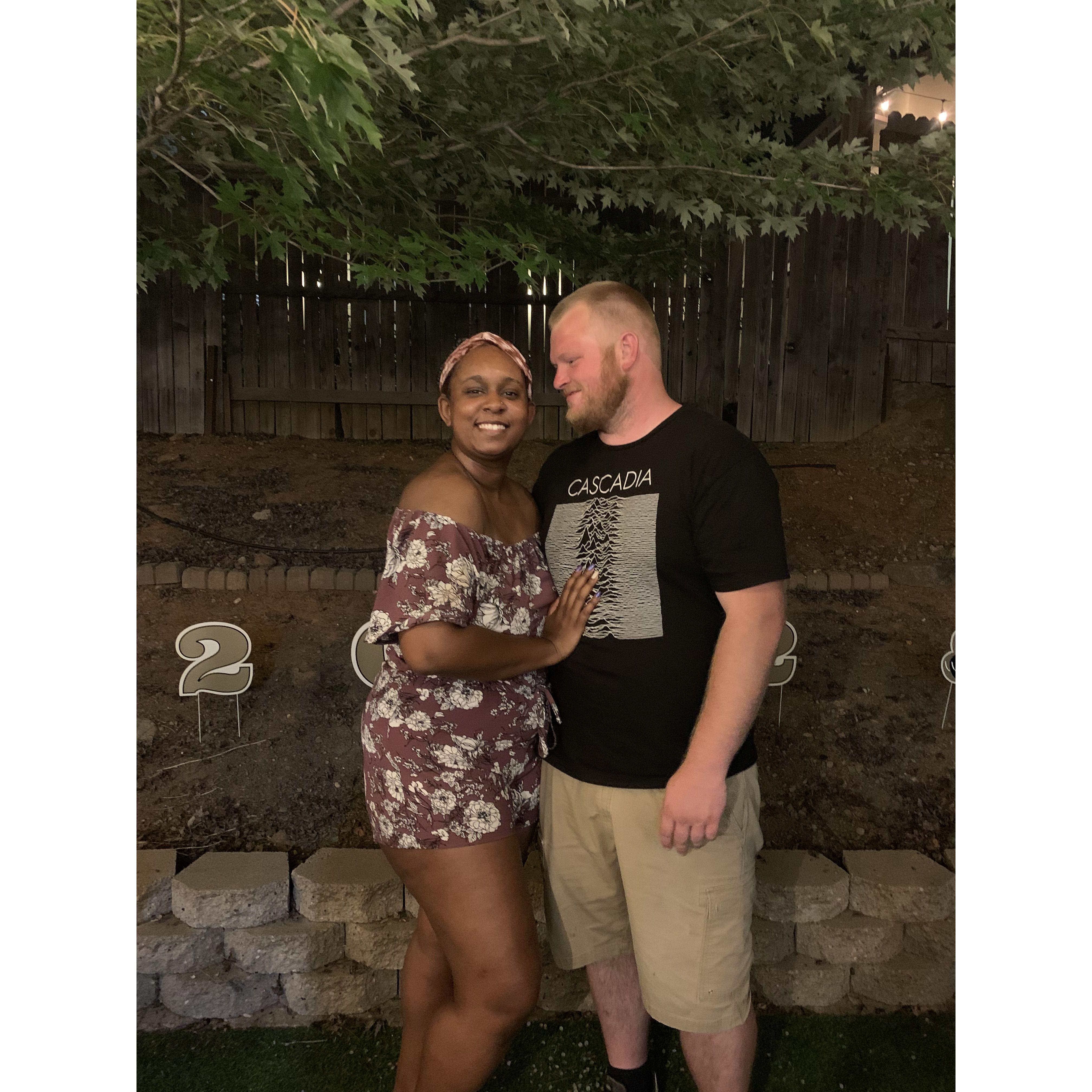 My grad party, where Andrew got to meet more of my friends from college.