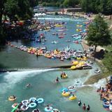 Tubing down the Guadalupe River - New Braunfels, TX