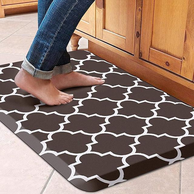 WiseLife Kitchen Mat Cushioned Anti-Fatigue Kitchen Rug,17.3"x 28",Non Slip Waterproof Kitchen Mats and Rugs Heavy Duty PVC Ergonomic Comfort Mat for Kitchen, Floor Home, Office, Sink, Laundry
