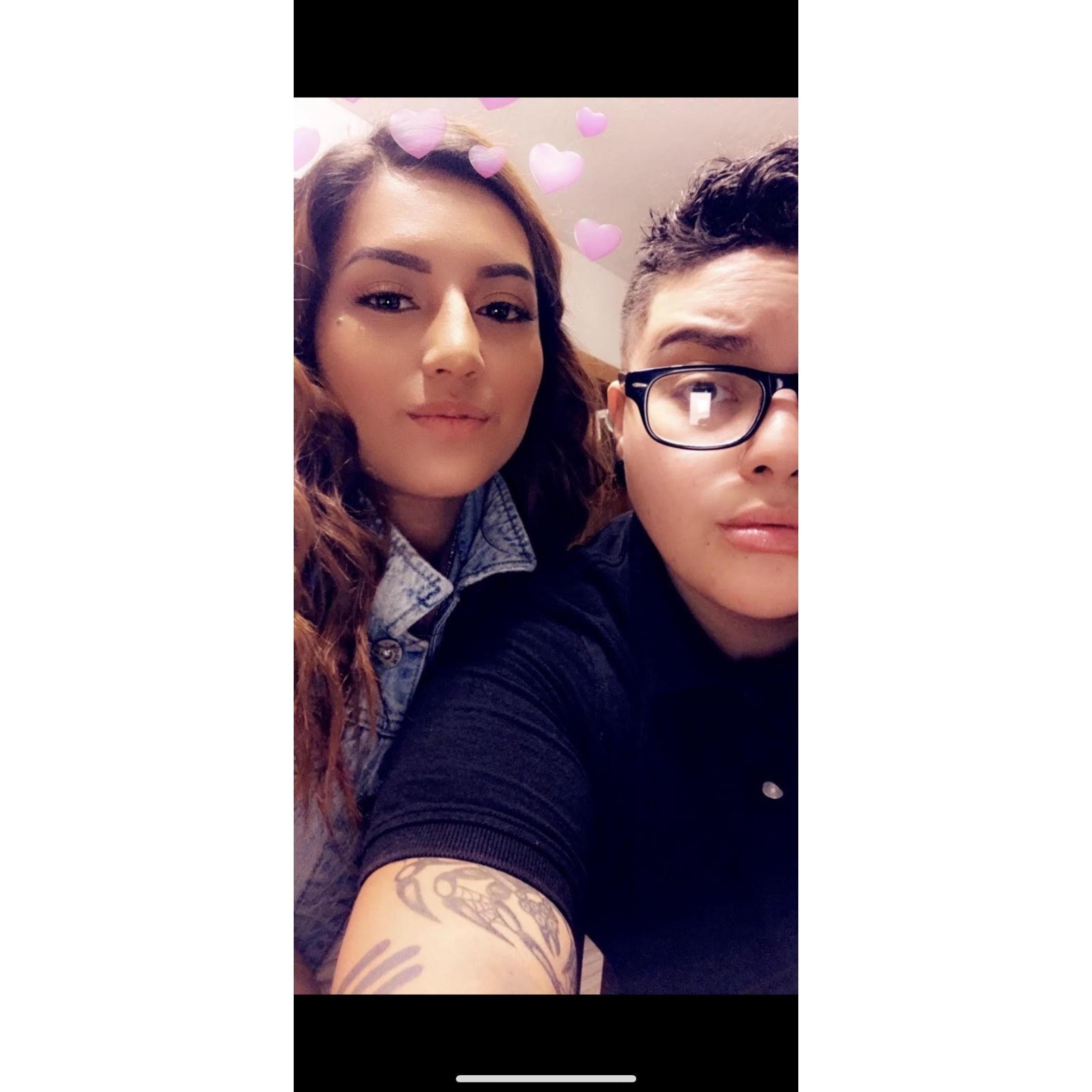 One of our first pictures together in 2017