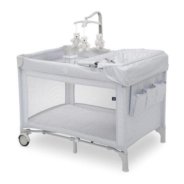 GAP babyGap Deluxe Play Yard, Grey Stripes