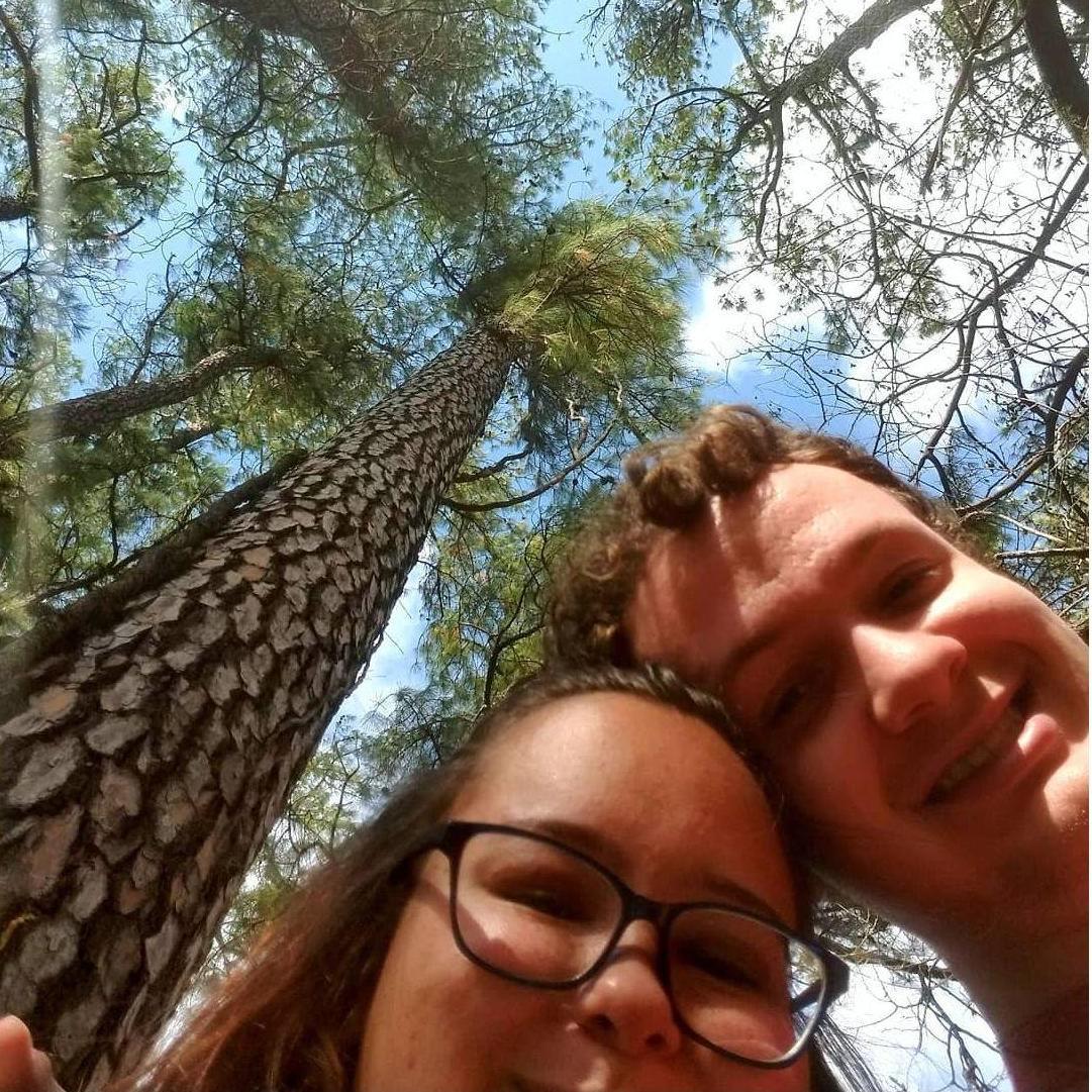 Us visiting our wedding venue way before we were even engaged.