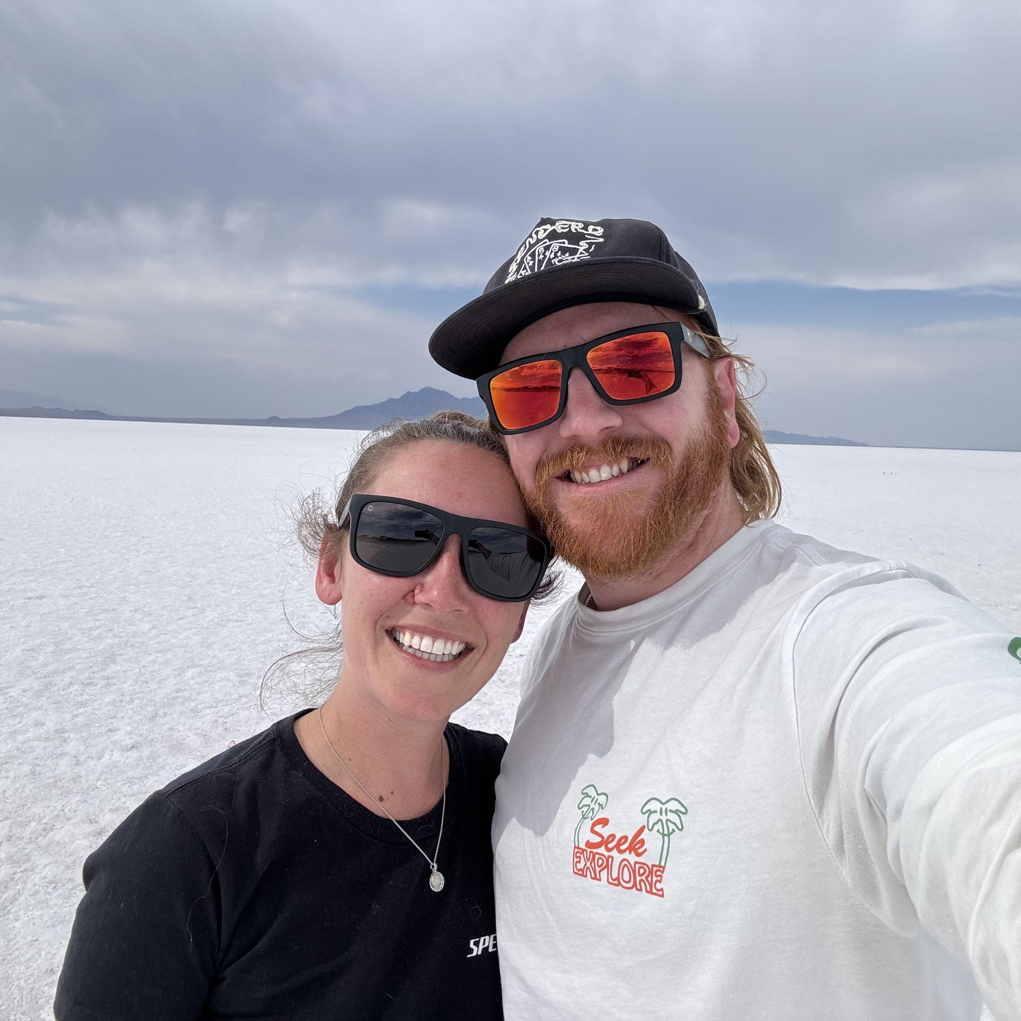 Happy accident! We found ourselves in the Salt Flats of Utah!