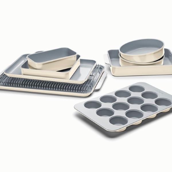 Ceramic-Coated Bakeware Set | Non-Toxic & Non-Stick (Cream)