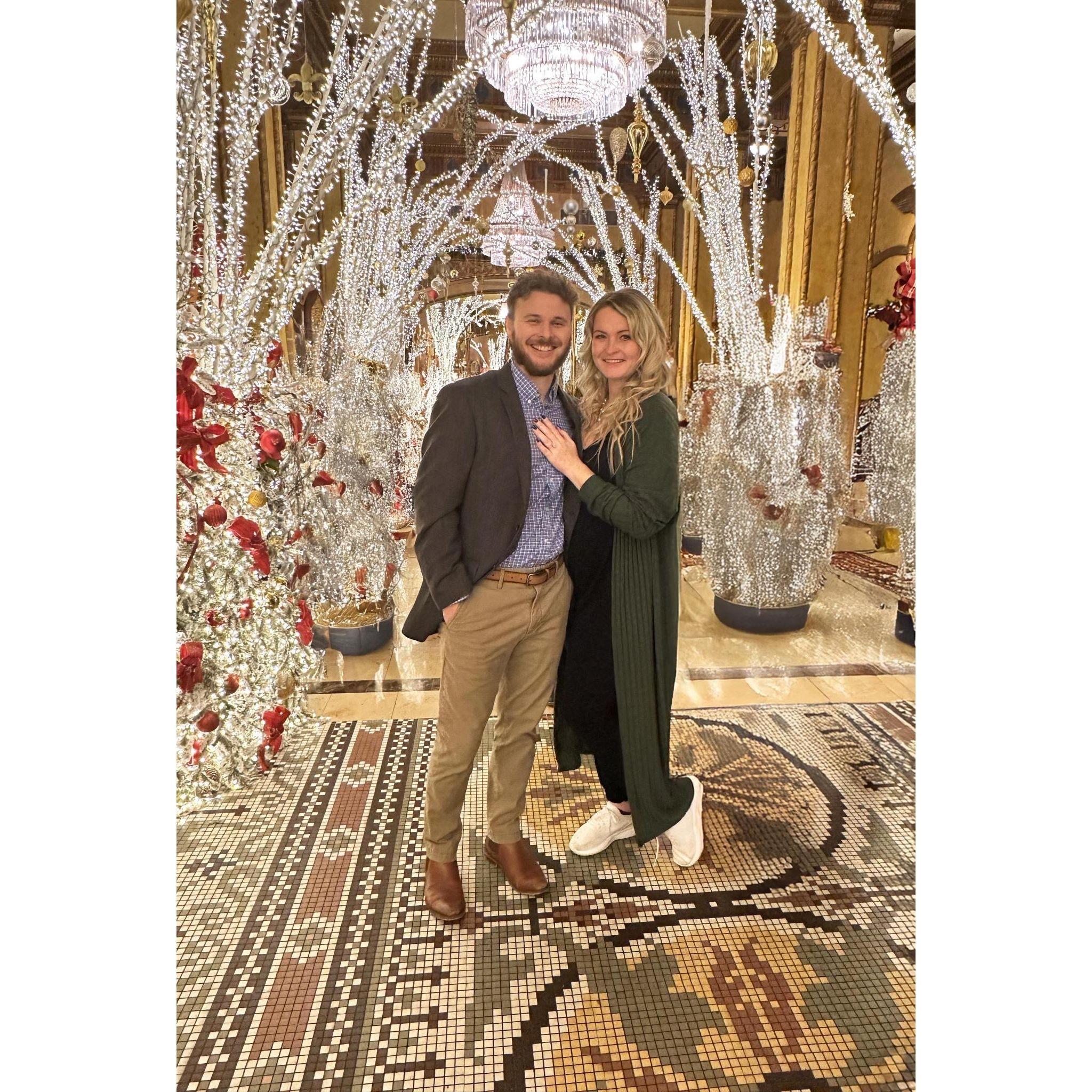 Engagement at the Roosevelt in New Orleans at Christmas!
