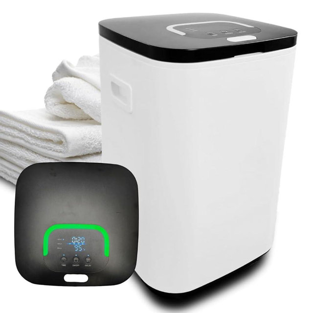 Di'Aroma Towel Warmer with Aroma 10 Tablet, Luxury Large Towel Warmer Bucket with 26L Capacity, Auto Keep Warm Feature 20/40/60 Hot Timer and Delay Timer up to 24h, for Towels Bathrobes Blankets PJ's
