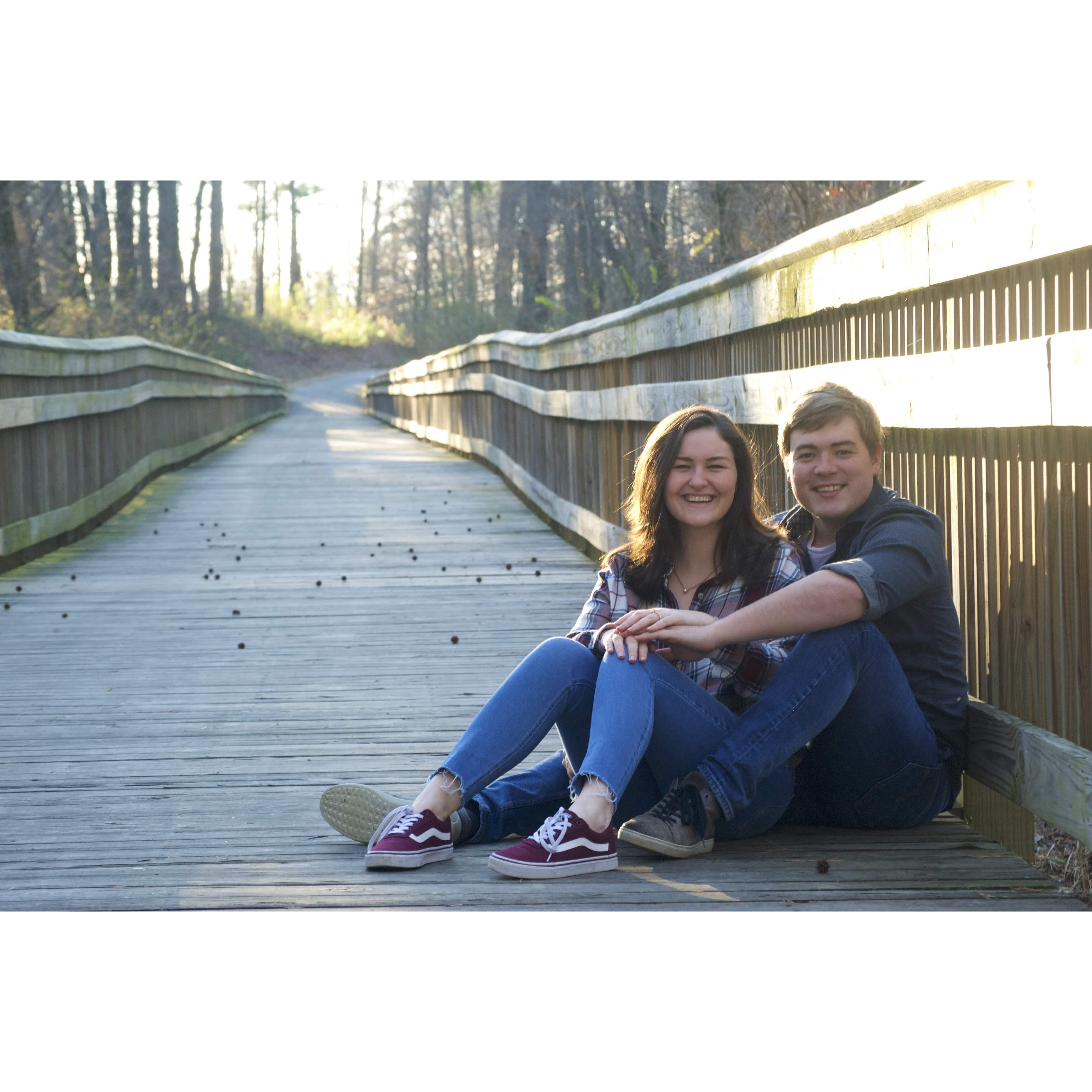 Save the Date Photo taken curtesy of Ashley Proffitt - The Greenway in Knightdale, NC 2019