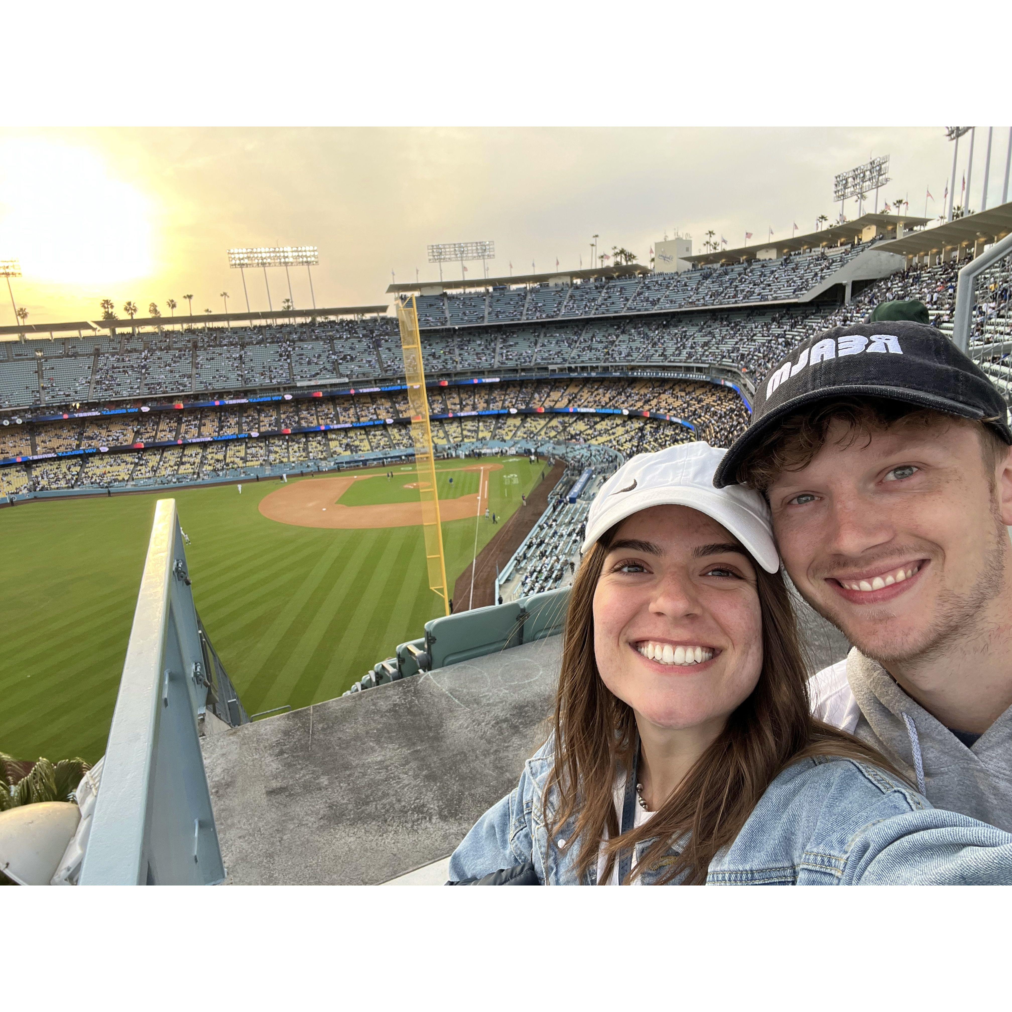 Jonathan's first Dodgers game
