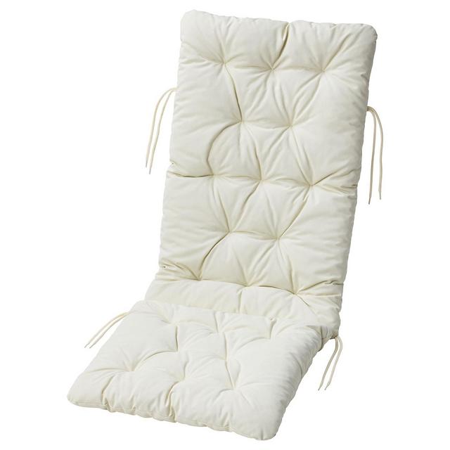 KUDDARNA Seat/back pad, outdoor, beige 45 5/8x17 3/4 "