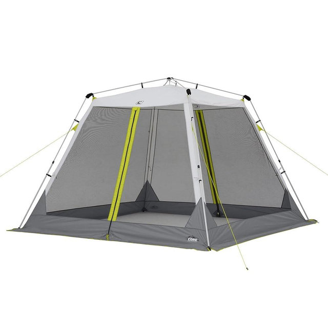 CORE 10’x10’ Instant Screen House | Folding and Portable Large Pop Up Tent Gazebo Canopy Shelter with Included Carry Bag | Perfect for Family Camping, Outdoor, Picnic, Backyards, and Tailgate