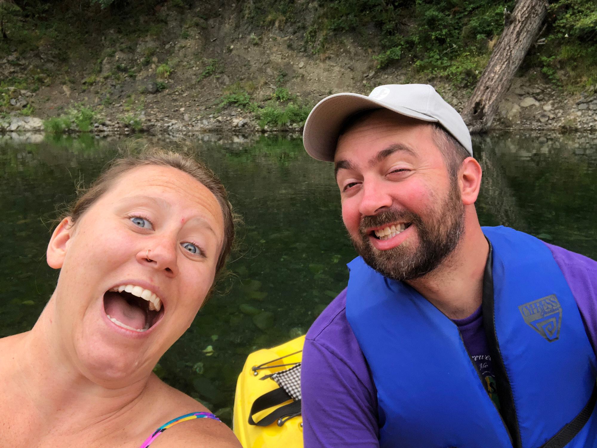 On the Chetco River in Brookings, Oregon... our home away from home