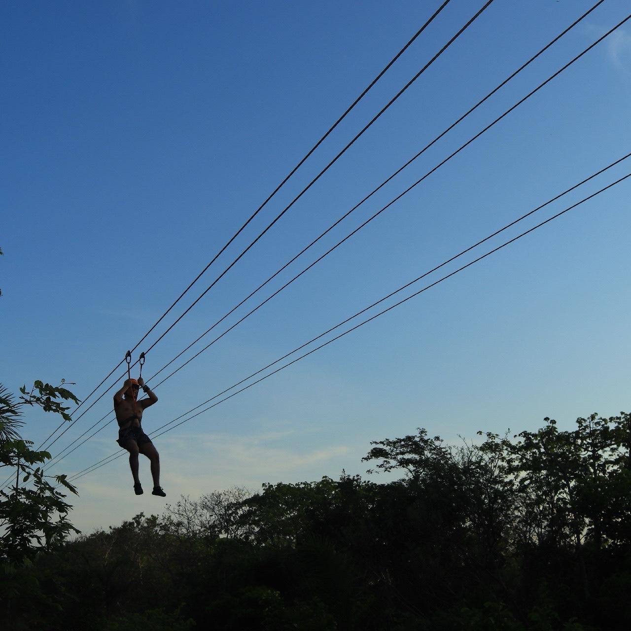 Zip-lining at Xplor!