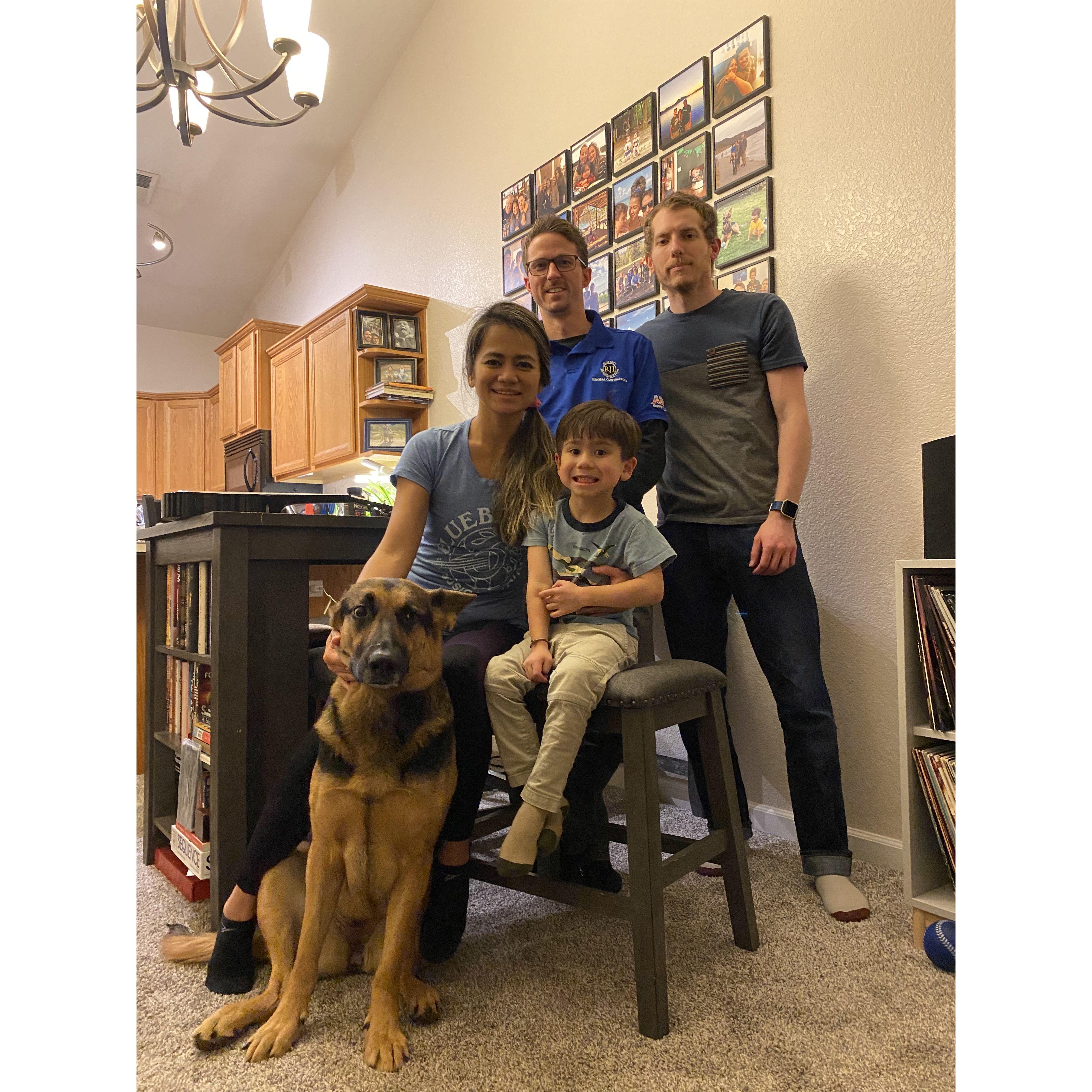 Picture we took for Dashie's family photo for his class