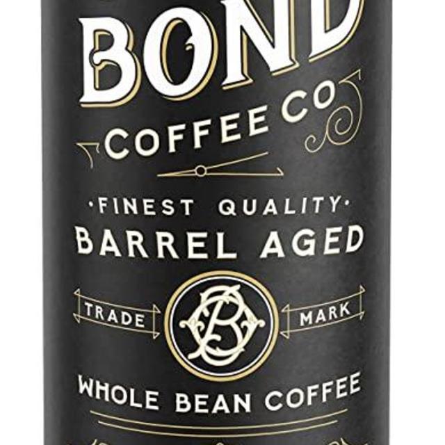 Kentucky Bourbon Whiskey Barrel Aged Coffee, Brazil Single Origin Whole Coffee Bean, Medium Roast w/ Flavor Notes of Chocolate, Caramel, Mandarin Orange, Sweet Bourbon by Oak & Bond Coffee Co. – 10oz.