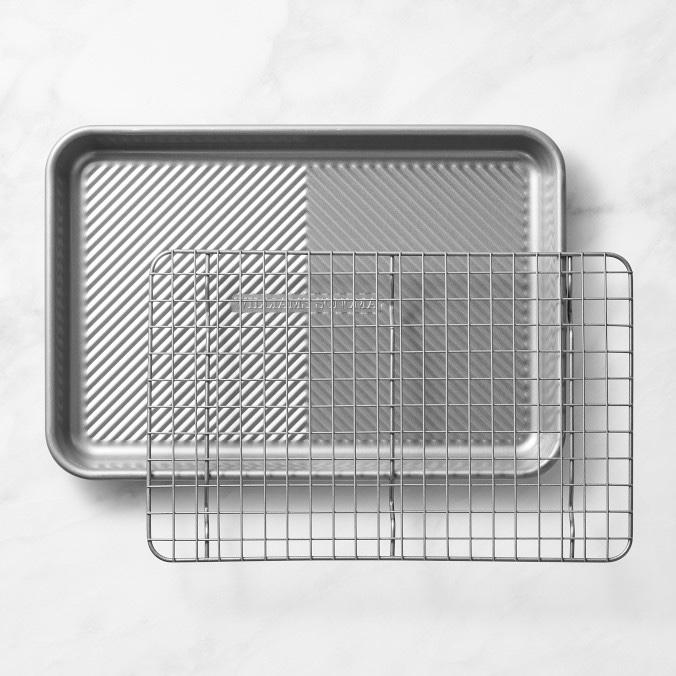 Williams Sonoma Cleartouch Nonstick Quarter Sheet Pan + Rack