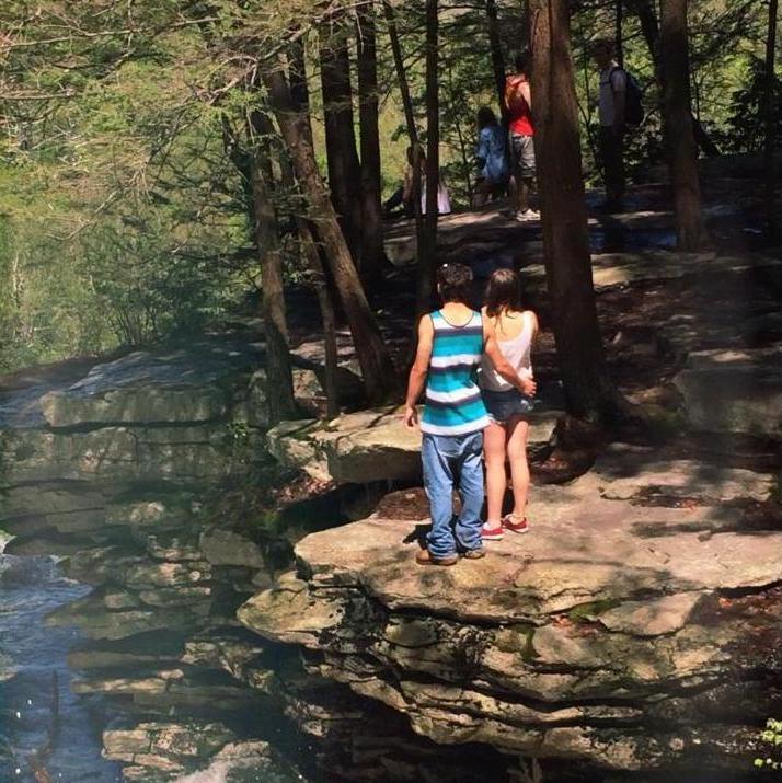 Exploring the top of Kaaterskill Falls