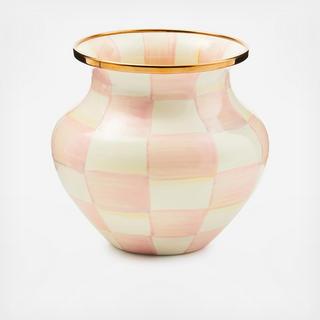 Rosy Check Stainless Steel Vase