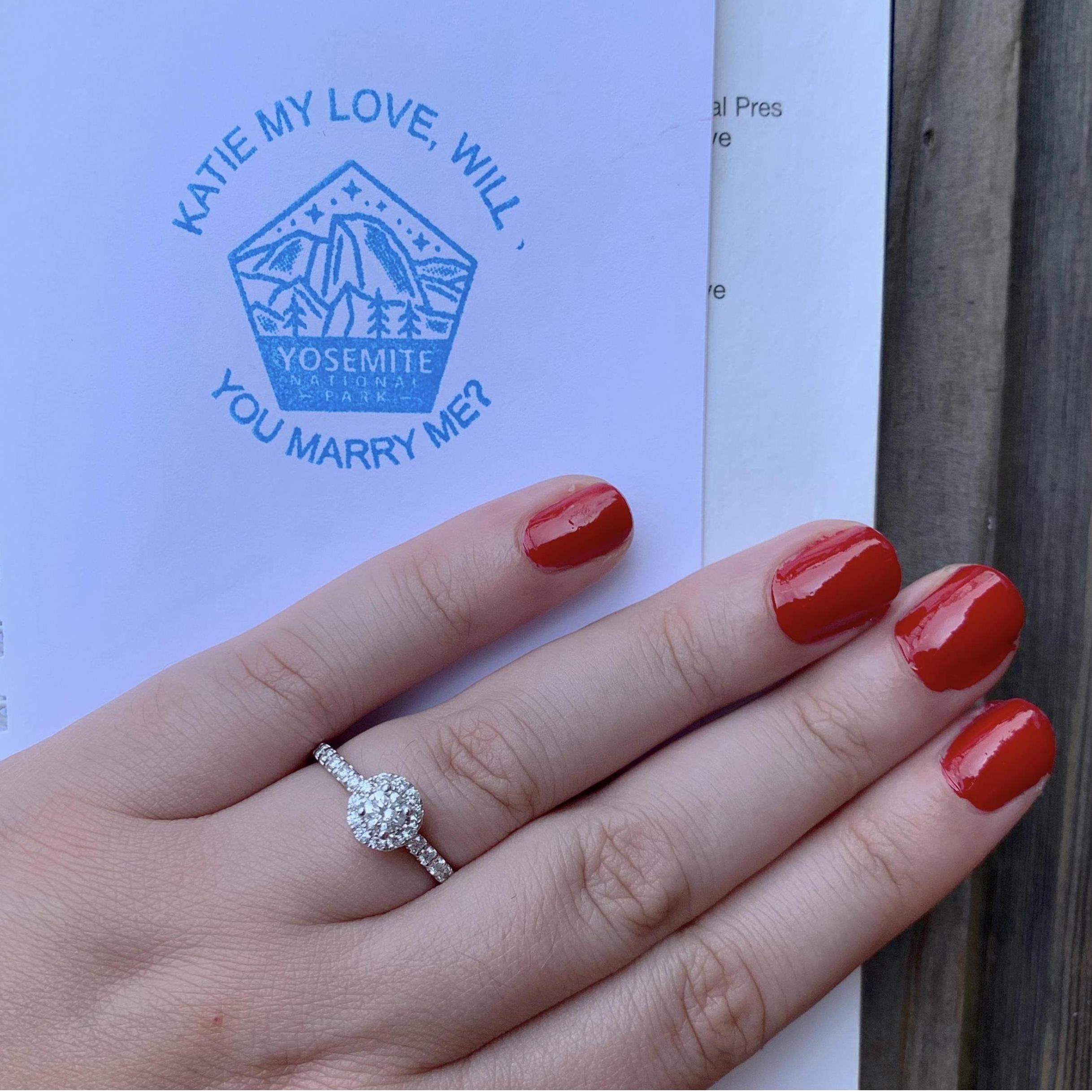 The stamp and the ring🥰