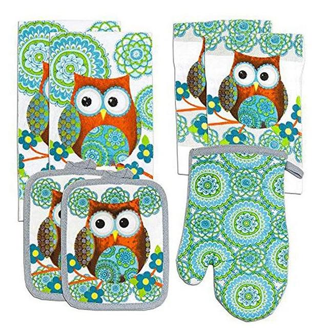 Mainstays 7 Piece Kitchen Set, Owl
