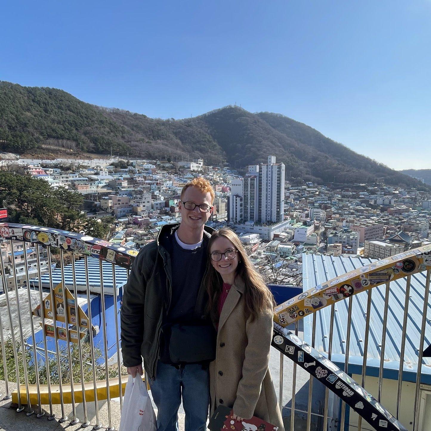 Kendall visiting Jacob in Korea
