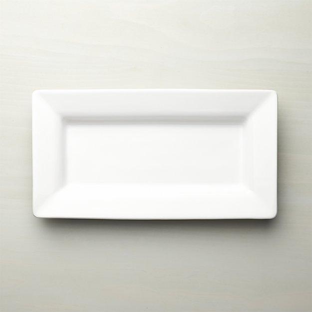 Italian White Ceramic Small Platter