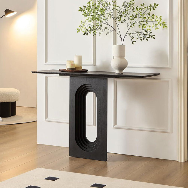 KEVINSPACE Console Table EntrywayTable ConsoleTables for Entryway HallwayTable Behind CouchTable 47.24" Long EntryTable Wood Sofa Tables FoyerTables Narrow for Living Room, Foyer Black