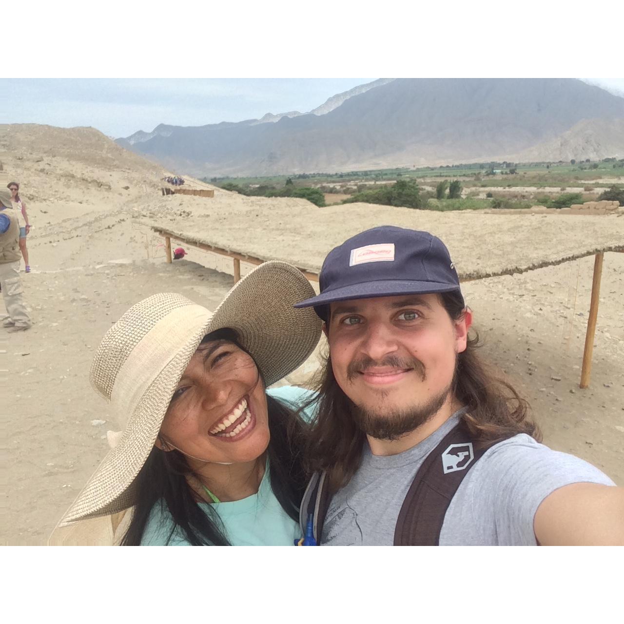 Caral. the first civilization in America is in Peru