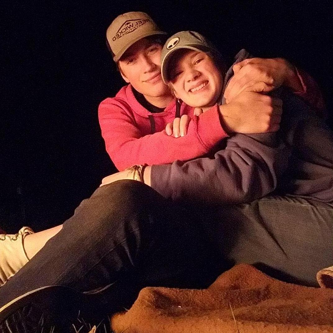 So many campfire snuggles! (and lots of burnt popcorn)